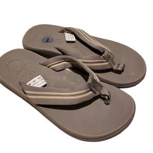 Chaco Men's Chillos Flip Flop Sadie Grey Arch Support Comfort Sandals Size 7